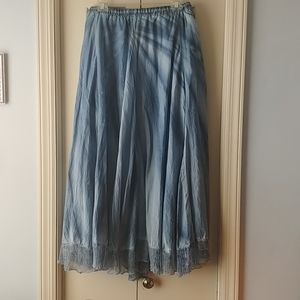 Apu Flowy Midi Skirt